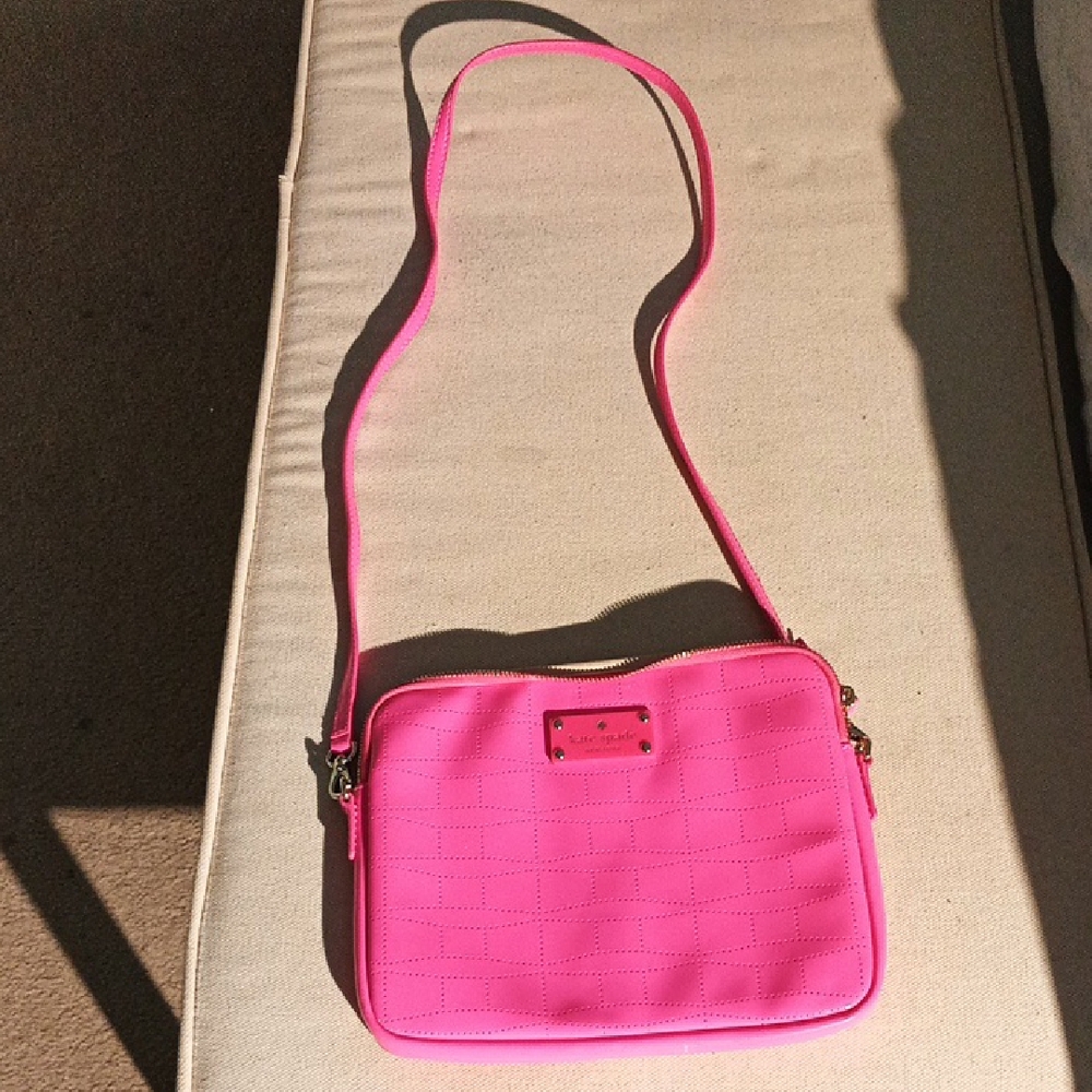 Kate Spade Neon Pink Small Crossbody Bag